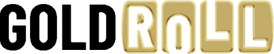 gold roll white background